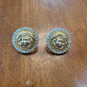 Versace logo earrings